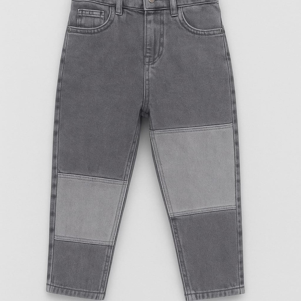 Παιδικό Παντελόνι Τζιν Για Αγόρι 6-10 Χρονών Γκρι