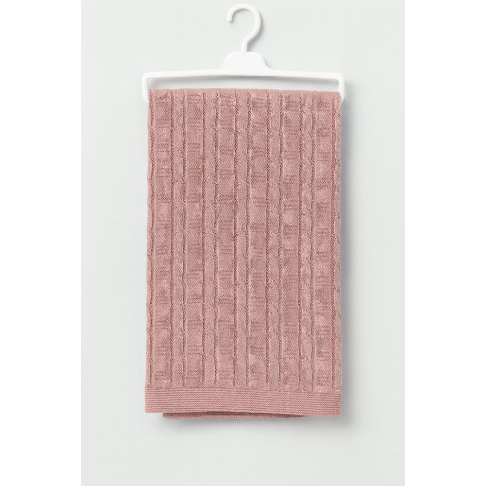 Βρεφικη Κουβερτα Πλεκτη Κοραλι