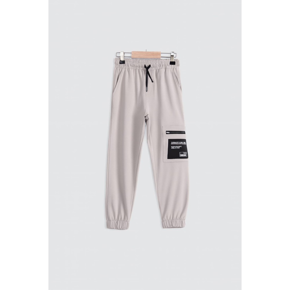 Παιδικό Παντελόνι Φόρμας Για Αγόρι 7-14 Χρονών Γκρι