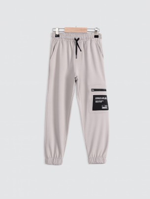 Παιδικό Παντελόνι Φόρμας Για Αγόρι 7-14 Χρονών Γκρι