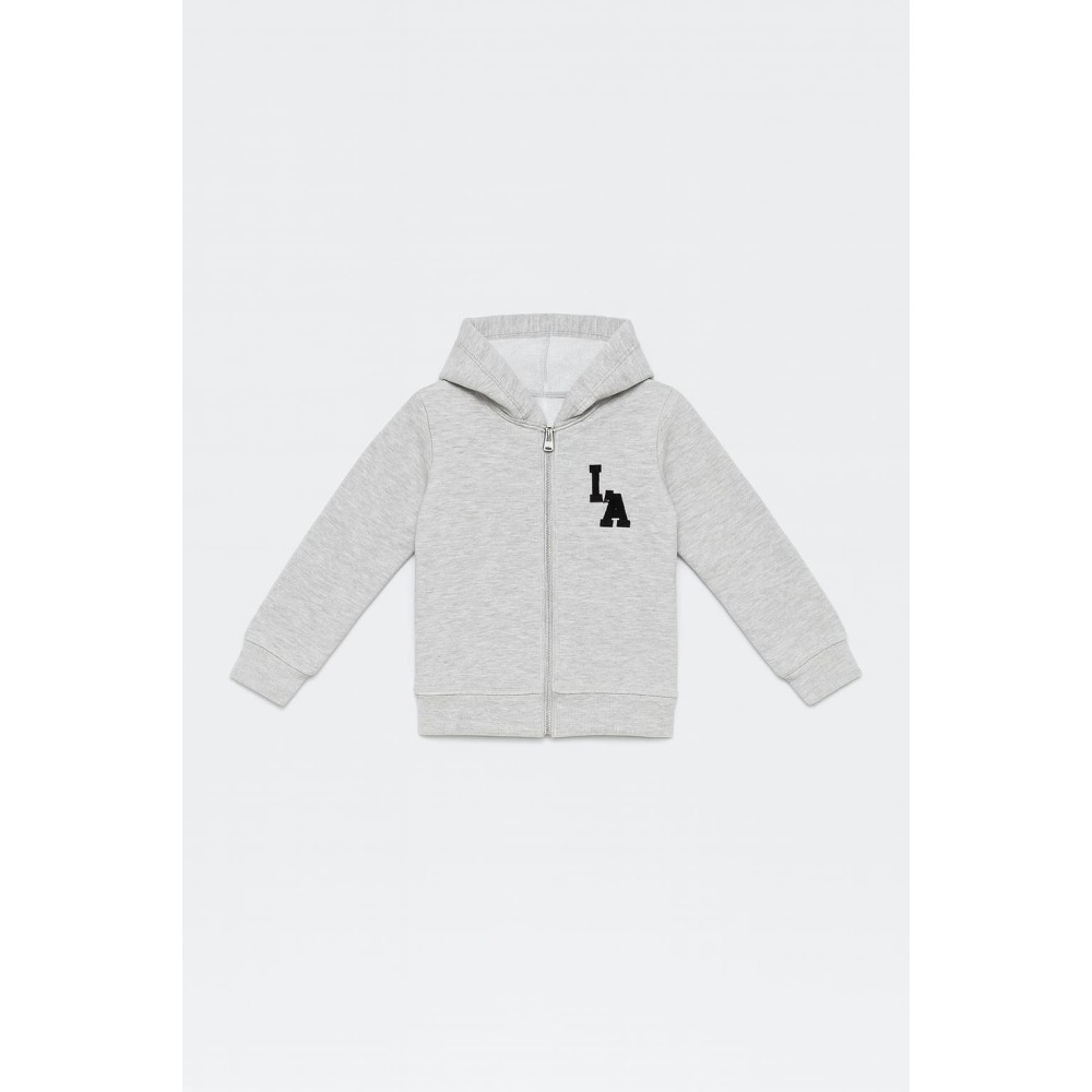 Παιδική Ζακέτα Φούτερ με Φλις  Για Αγόρι 9-12 Χρονών Γκρι Μελανζέ