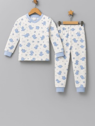 Παιδικό Σετ Πιτζάμα Για Αγόρι 4-7 Χρονών Λεύκο