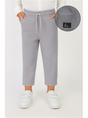 Παιδικό Παντελόνι Για Αγόρι 3-12 Χρονών Γκρί