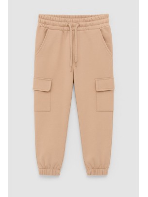 Παιδικό Παντελόνι Φόρμας Για Αγόρι 2-8 Χρονών Ανοιχτό Καφέ
