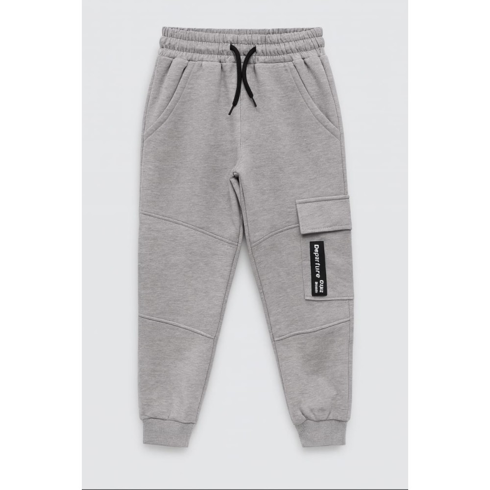 Παιδικό Παντελόνι Φόρμας Για Αγόρι 6-10 Χρονών Γκρί Μελανζέ