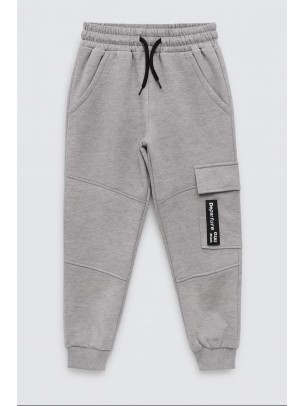 Παιδικό Παντελόνι Φόρμας Για Αγόρι 6-10 Χρονών Γκρί Μελανζέ