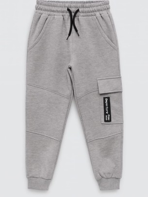 Παιδικό Παντελόνι Φόρμας Για Αγόρι 6-10 Χρονών Γκρί Μελανζέ