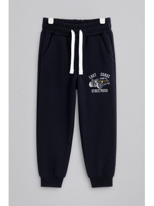 Παιδικό Παντελόνι Φόρμας Για Αγόρι 3-7 Χρονών Σκούρο Μπλέ 