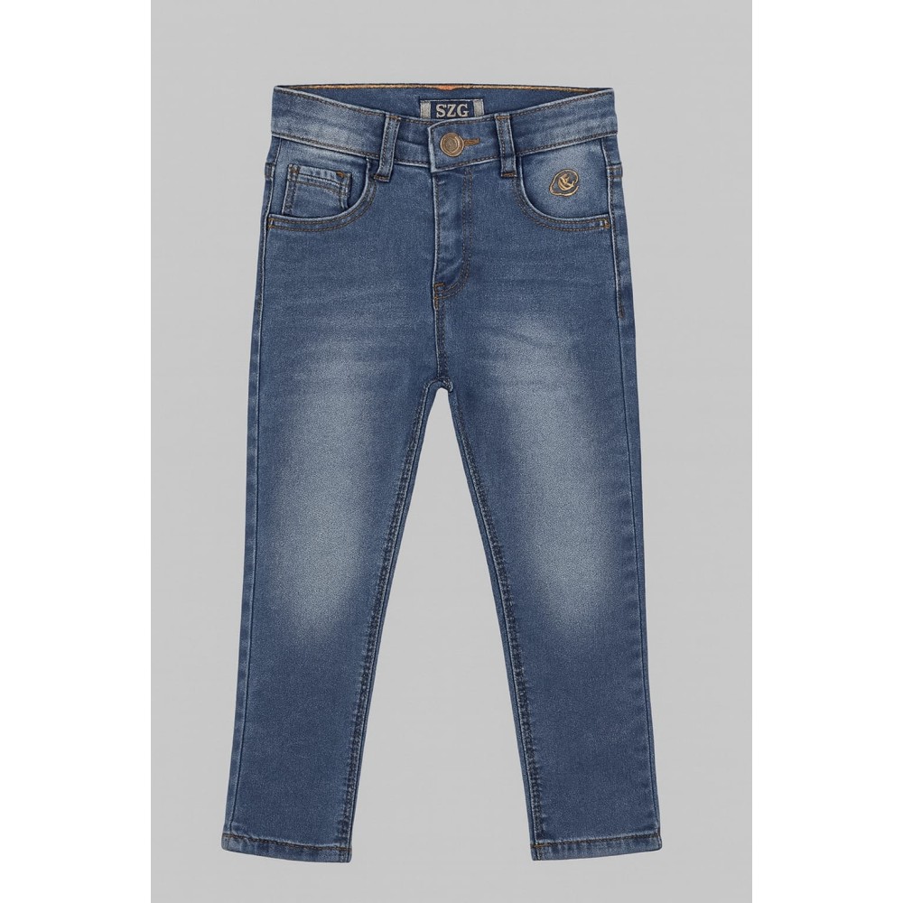Παιδικό Παντελόνι Τζιν Για Αγόρι 10-14 Χρονών Μπλε