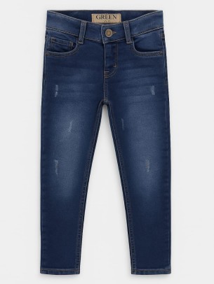 Παιδικό Παντελόνι Τζιν Για Αγόρι 3-12 Χρονών Μπλε