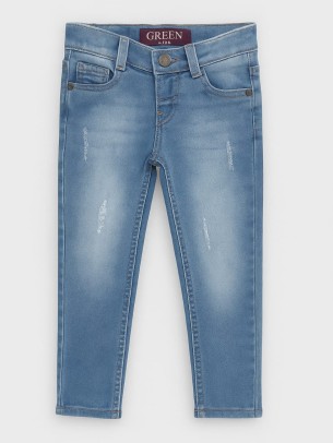 Παιδικό Παντελόνι Τζιν Για Αγόρι 3-6 Χρονών Μπλε