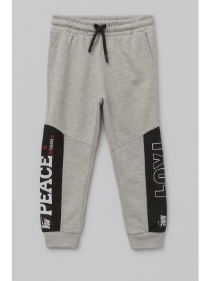 Παιδικό Παντελόνι Φόρμας Για Αγόρι 5-12 Χρονών Σκούρο Γκρί Μελανζέ