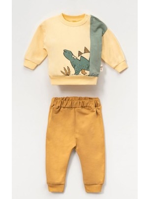 Βρεφικό Σετ Για Αγόρι 6-24 Μηνών Πετρόλ - Κίτρινο