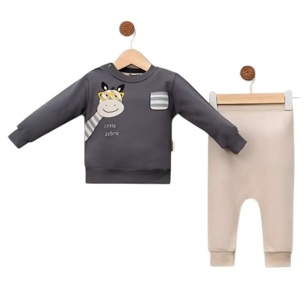 Βρεφικό Σετ Για Αγόρι 6-18 Μηνών Ανθρακί