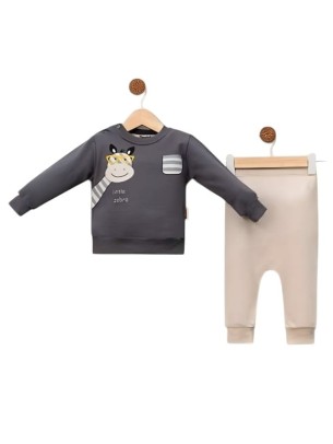 Βρεφικό Σετ Για Αγόρι 6-18 Μηνών Ανθρακί