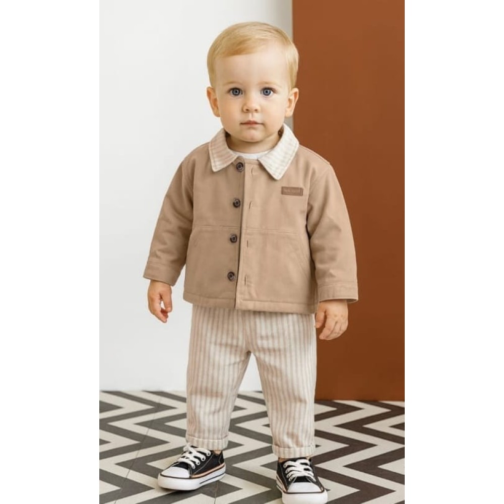 Βρεφικό Σετ Για Αγόρι 6-24 Μηνών Μπεζ