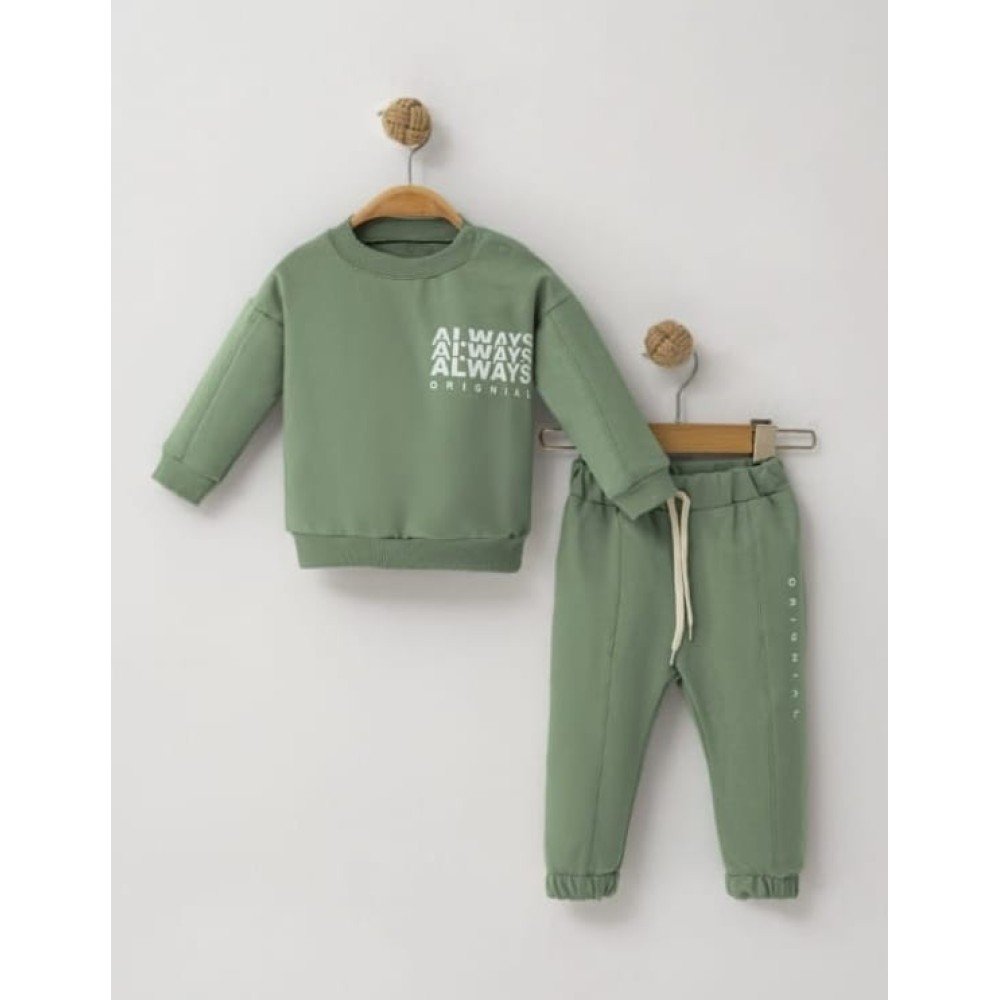 Βρεφικό Σετ Φόρμα  Για Αγόρι 6-24 Μηνών Πράσινο