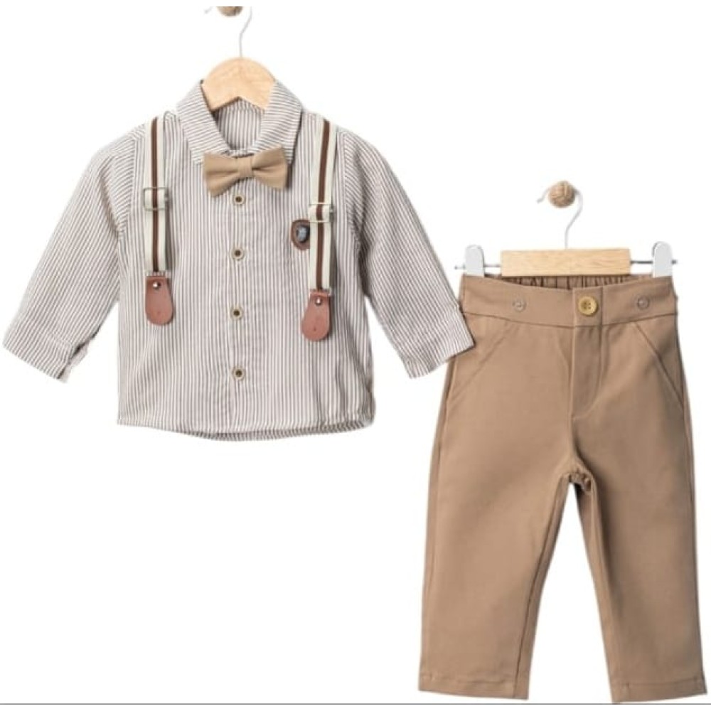 Βρεφικό Σετ Για Αγόρι 6-24 Μηνών Πράσινο Λαδί