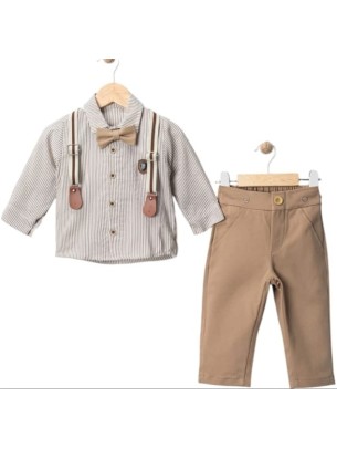 Βρεφικό Σετ Για Αγόρι 6-24 Μηνών Πράσινο Λαδί