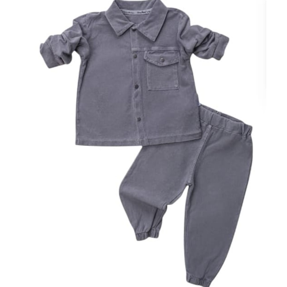 Βρεφικό Σετ Για Αγόρι 6-24 Μηνών Γκρί