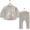 Βρεφικό Σετ Για Κορίτσι 3-18 Μηνών Γκρι