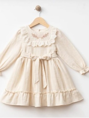 Παιδικό Φόρεμα 2-5 Χρονών Μπεζ 