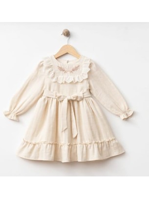 Παιδικό Φόρεμα 2-5 Χρονών Μπεζ 