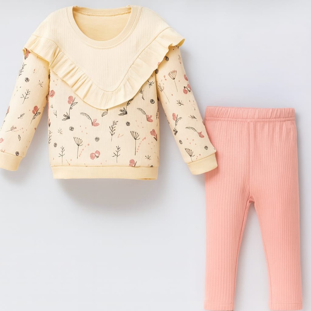 Βρεφικό Σετ Για Κορίτσι 6-24 Μηνών Ρόζ