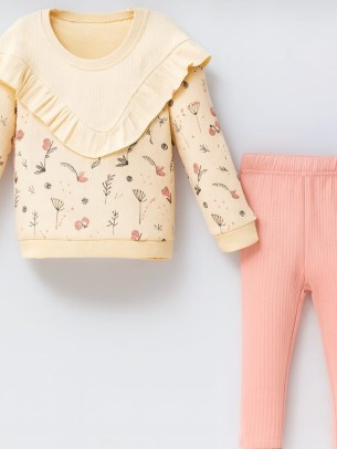 Βρεφικό Σετ Για Κορίτσι 6-24 Μηνών Ρόζ