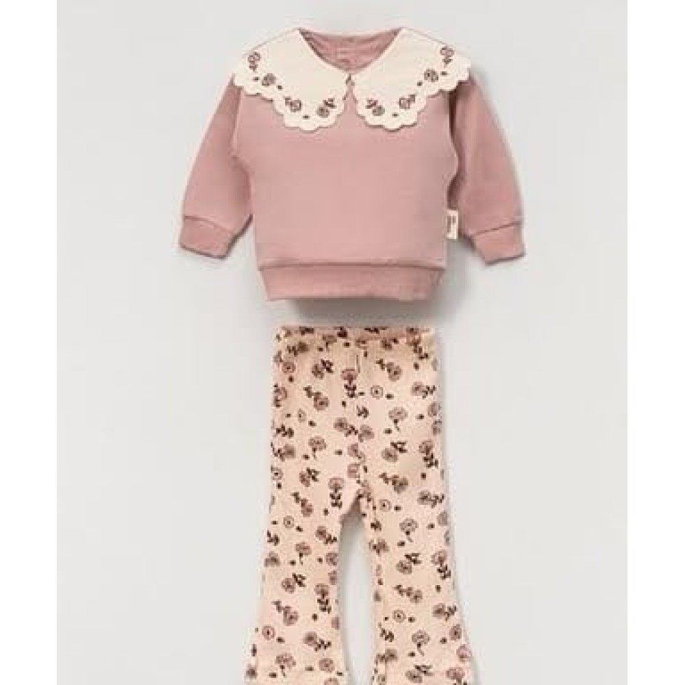 Βρεφικό Σετ Φόρμα Για Κορίτσι 6-24 Μηνών Κοραλί