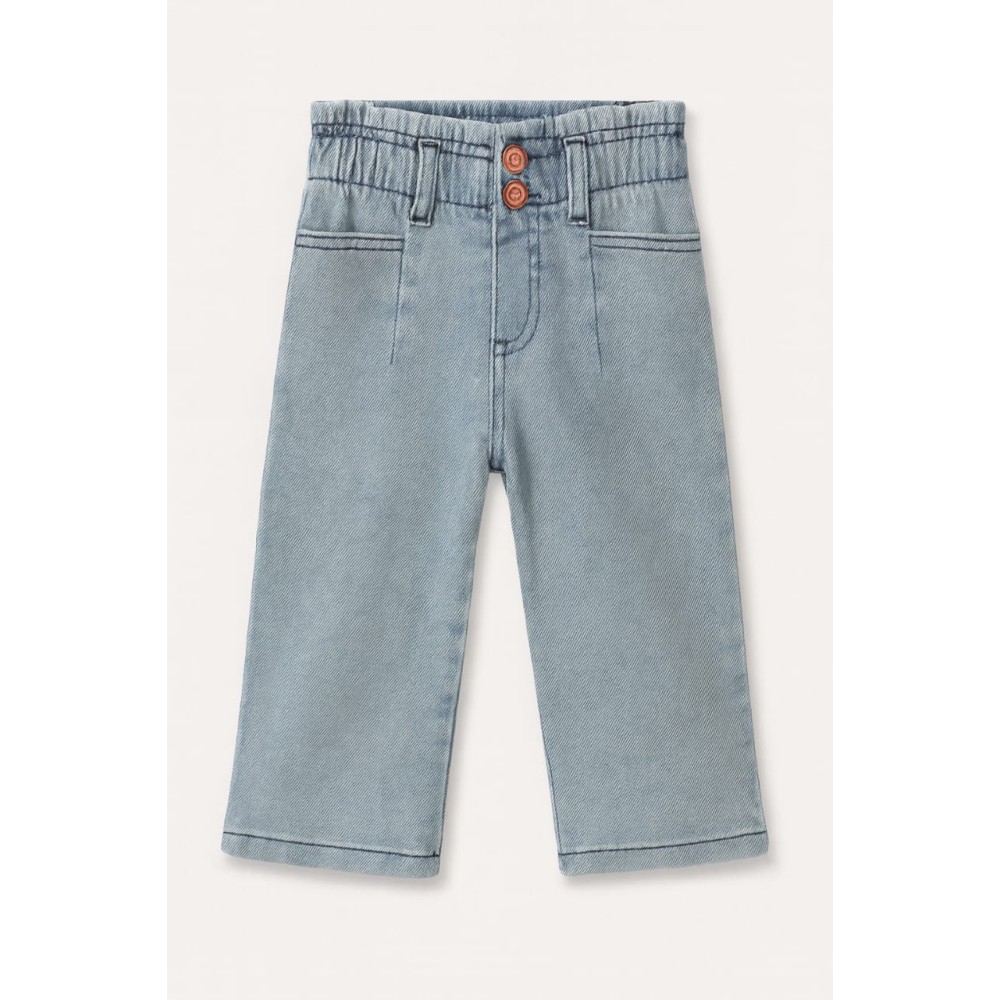 Παιδικό Παντελόνι Τζιν Για Κορίτσι 2-5 Χρονών Μπλε
