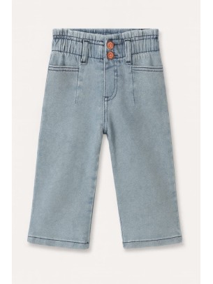 Παιδικό Παντελόνι Τζιν Για Κορίτσι 2-5 Χρονών Μπλε