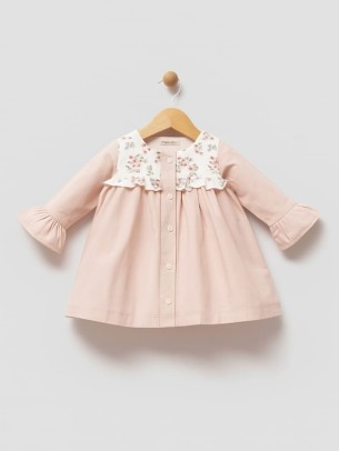 Βρεφικό Φόρεμα 6-24 Μηνών Πούδρα