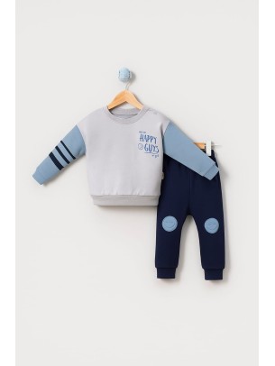 Βρεφικό Σετ Φόρμα Για Αγόρι 6-24 Μηνών Μπλε