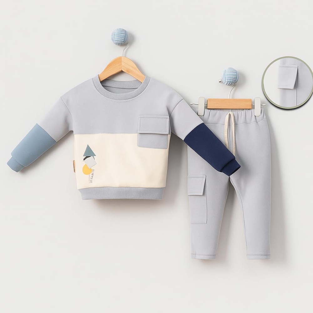 Βρεφικό Σετ Φόρμα Για Αγόρι 6-24 Μηνών Μπλε
