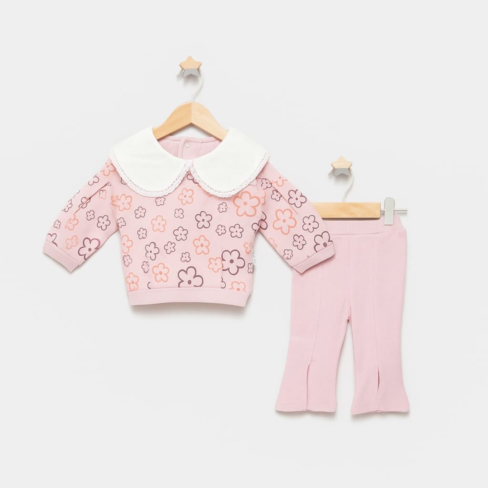 Βρεφικό Σετ Φόρμα Για Κορίτσι 3-18 Μηνών Ρόζ