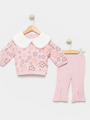 Βρεφικό Σετ Φόρμα Για Κορίτσι 3-18 Μηνών Ρόζ