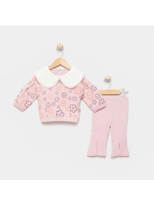 Βρεφικό Σετ Φόρμα Για Κορίτσι 3-18 Μηνών Ρόζ