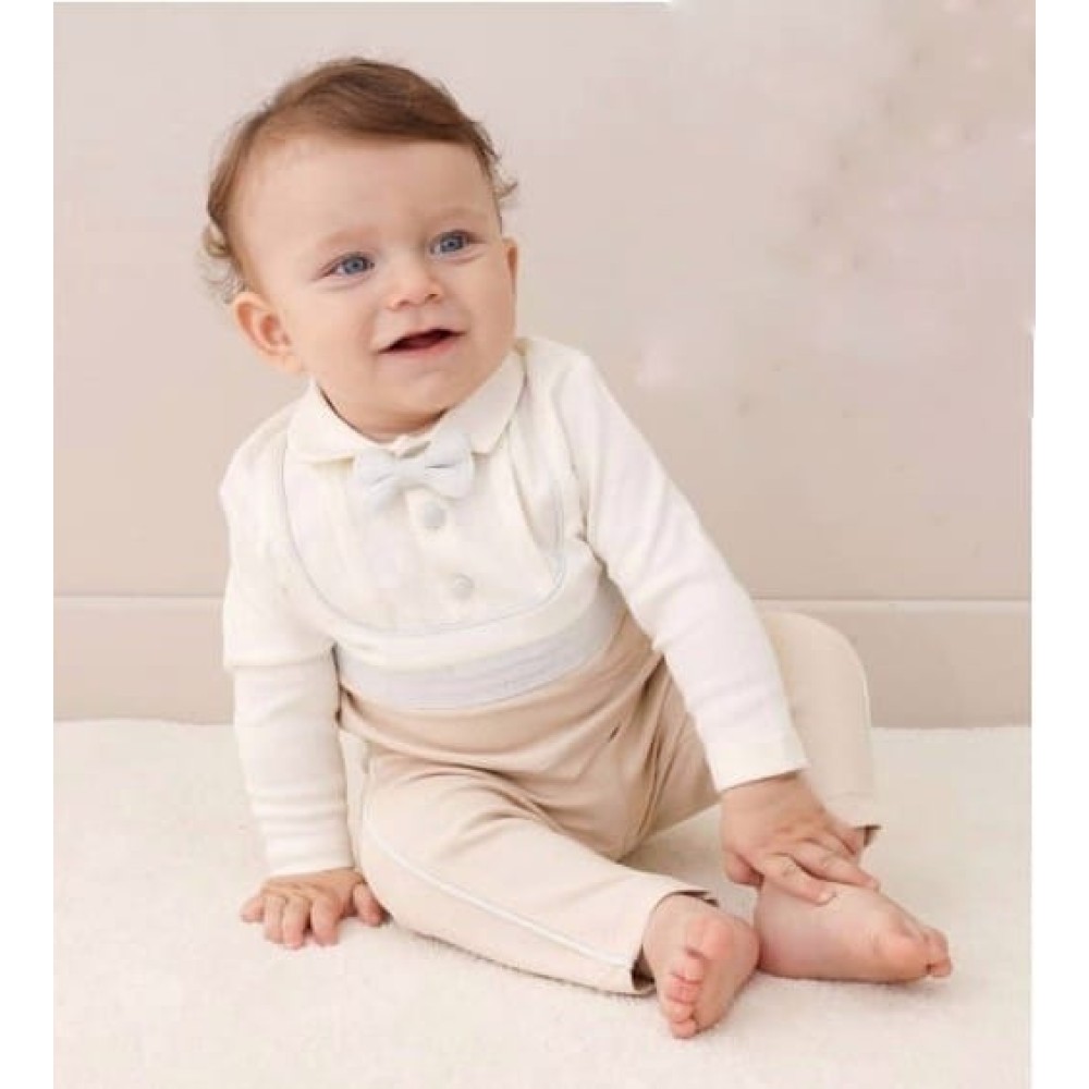 Βρεφικό Σετ Για Αγόρι 9-24 Μηνών Μπεζ