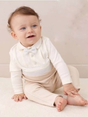 Βρεφικό Σετ Για Αγόρι 9-24 Μηνών Μπεζ