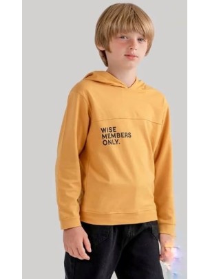 Παιδικό Φούτερ  Για Αγόρι 10-13 Χρονών Μουσταρδί