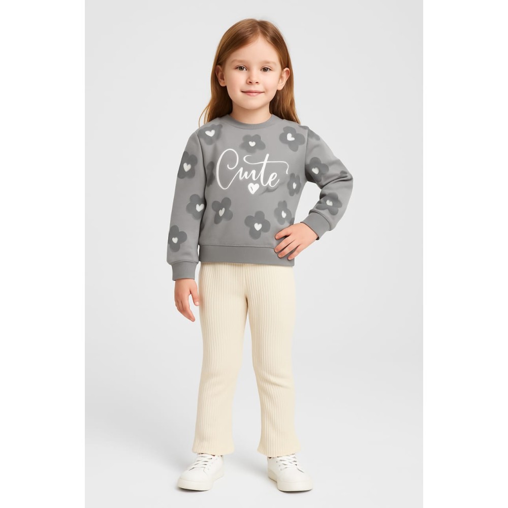 Παιδικό Σετ Για Κορίτσι 2-5 Χρονών Γκρι