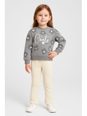 Παιδικό Σετ Για Κορίτσι 2-5 Χρονών Γκρι