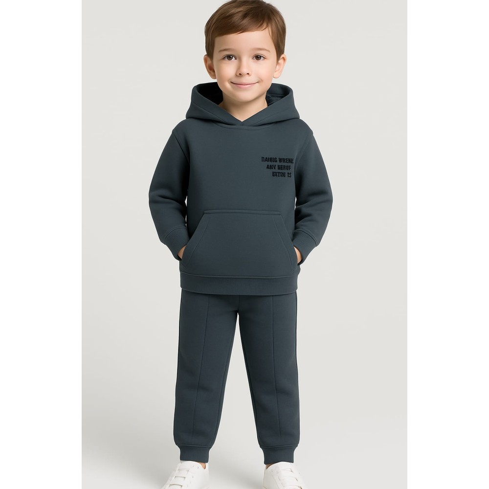 Παιδικό Σετ Φόρμα Για Αγόρι 2-5  Χρονών Ανθρακί