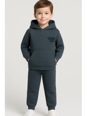 Παιδικό Σετ Φόρμα Για Αγόρι 2-5  Χρονών Ανθρακί