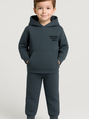 Παιδικό Σετ Φόρμα Για Αγόρι 2-5  Χρονών Ανθρακί