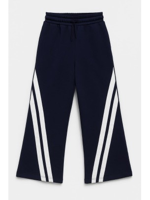 Παιδικό Παντελόνι Φόρμας Για Κορίτσι 6-10 Χρονών Σκούρο Μπλε