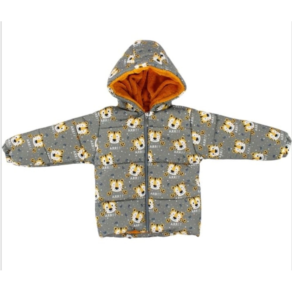 Βρεφικό Μπουφάν για Αγόρι 1-4 Χρονών Γκρι