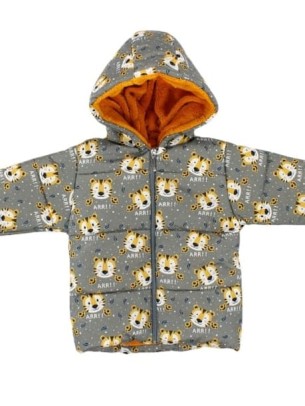 Βρεφικό Μπουφάν για Αγόρι 1-4 Χρονών Γκρι