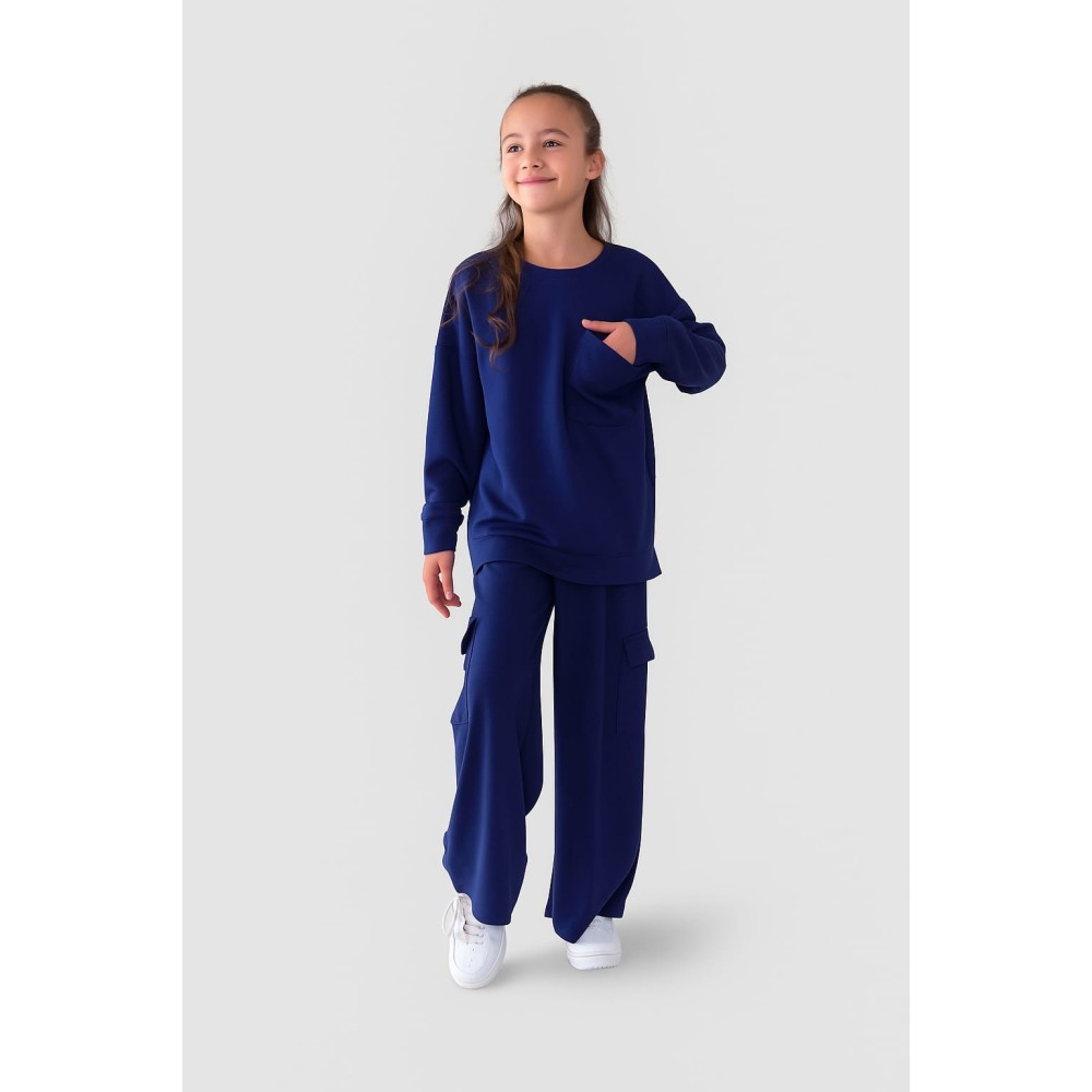 Παιδικό Σετ Για Κορίτσι 5-10 Χρονών Σκούρο Μπλε